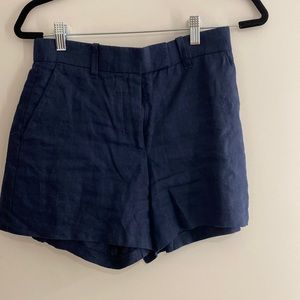 Abercrombie linen shorts, size 26, navy